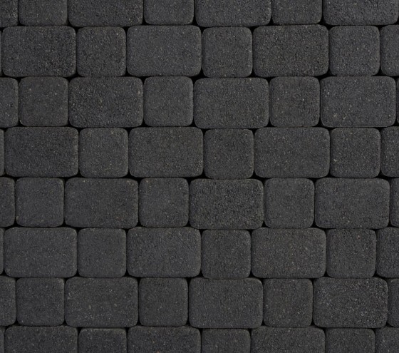 Тротуарная плитка Старый город 5,7 см черная